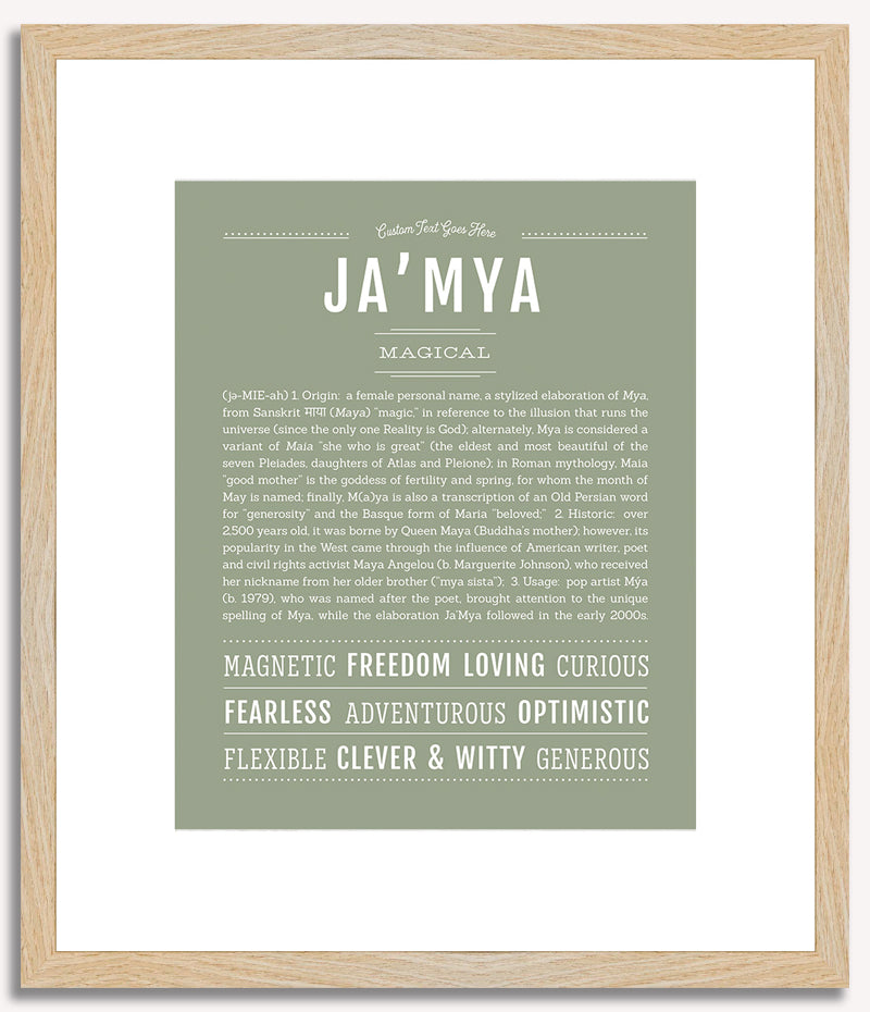 JaMya | Name Art Print