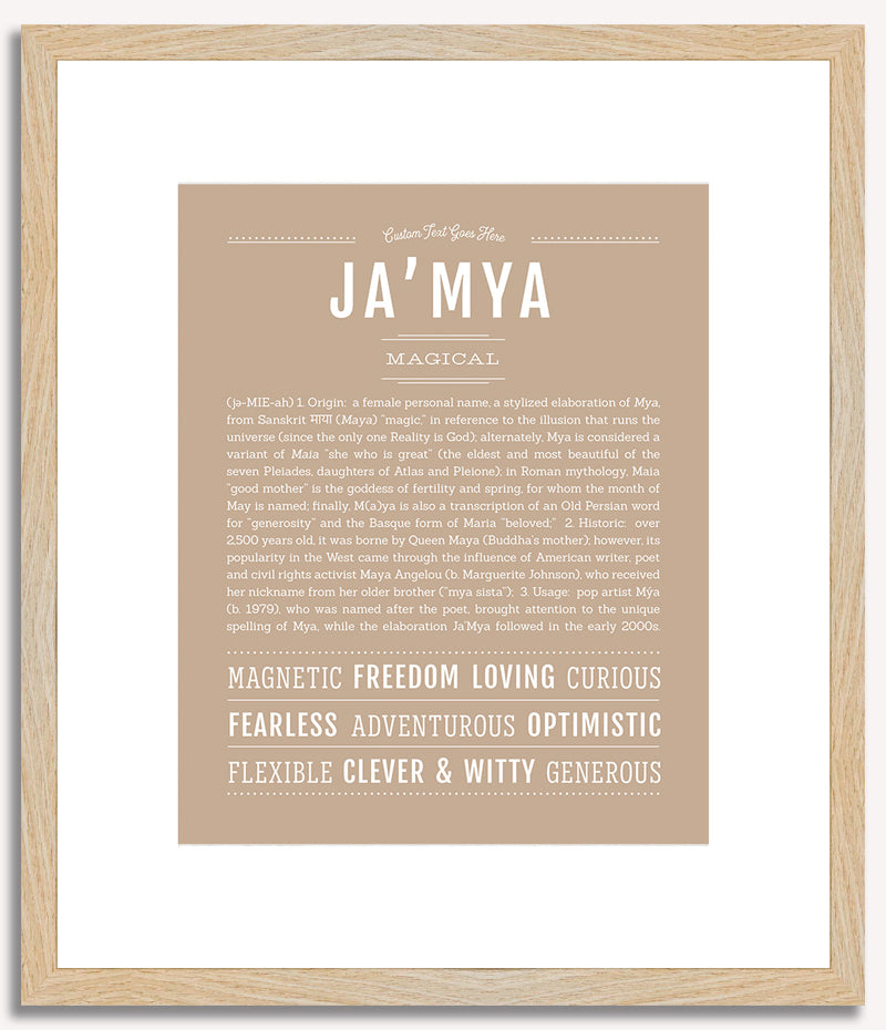 JaMya | Name Art Print