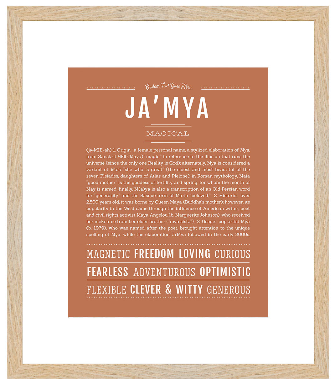 JaMya | Name Art Print