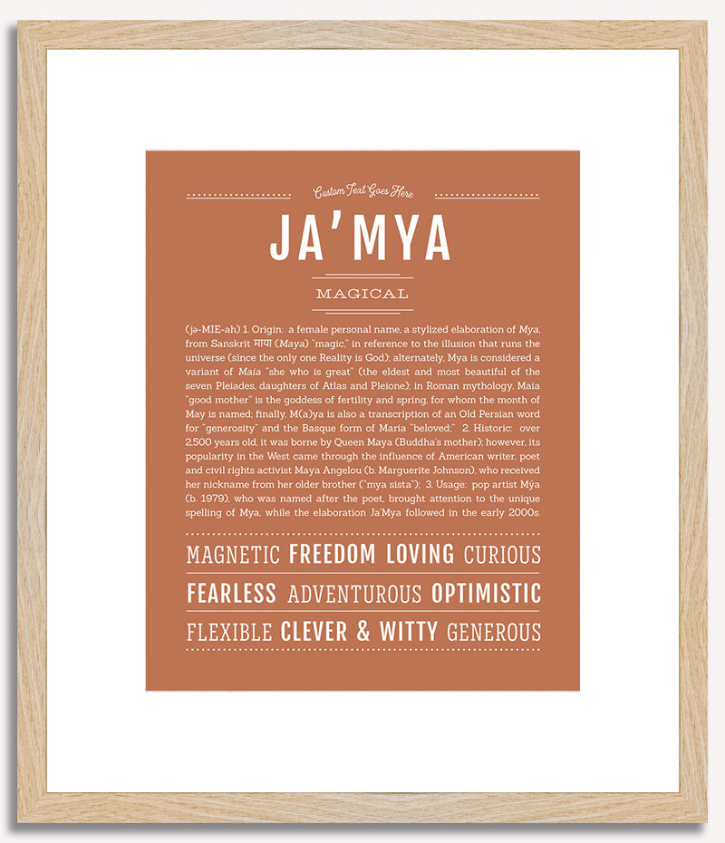 JaMya | Name Art Print