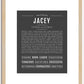 Jacey | Name Art Print