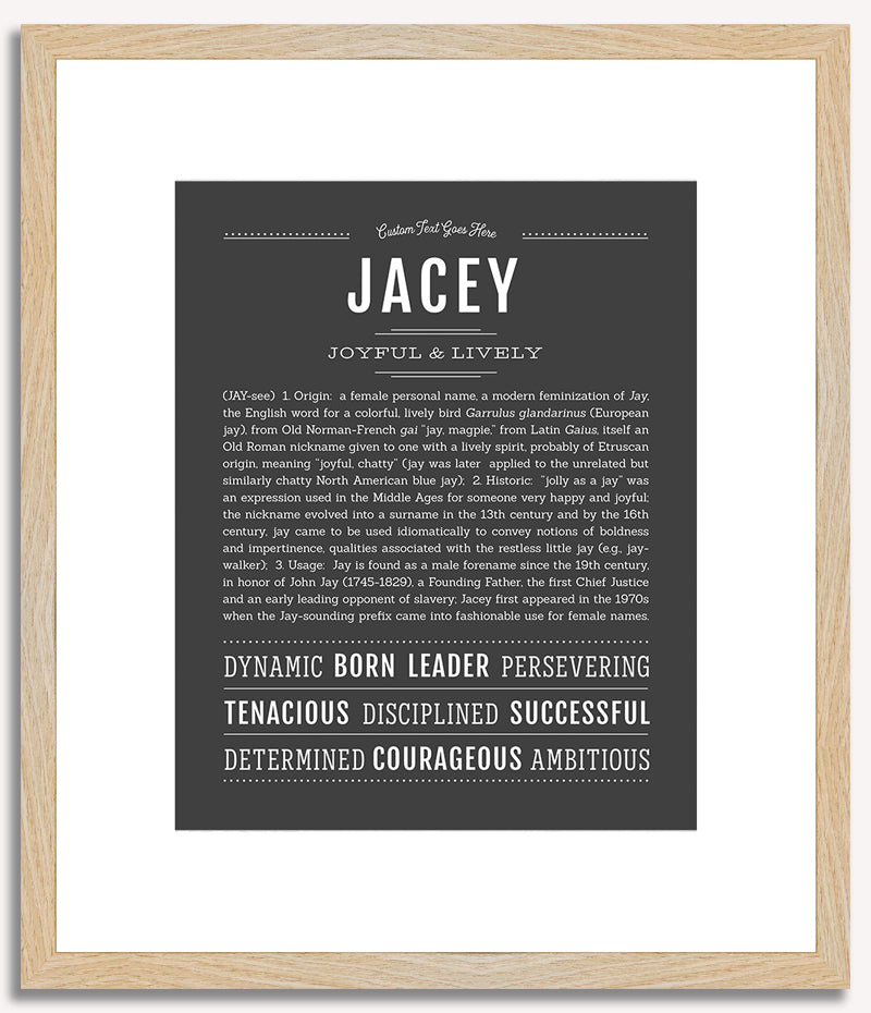 Jacey | Name Art Print