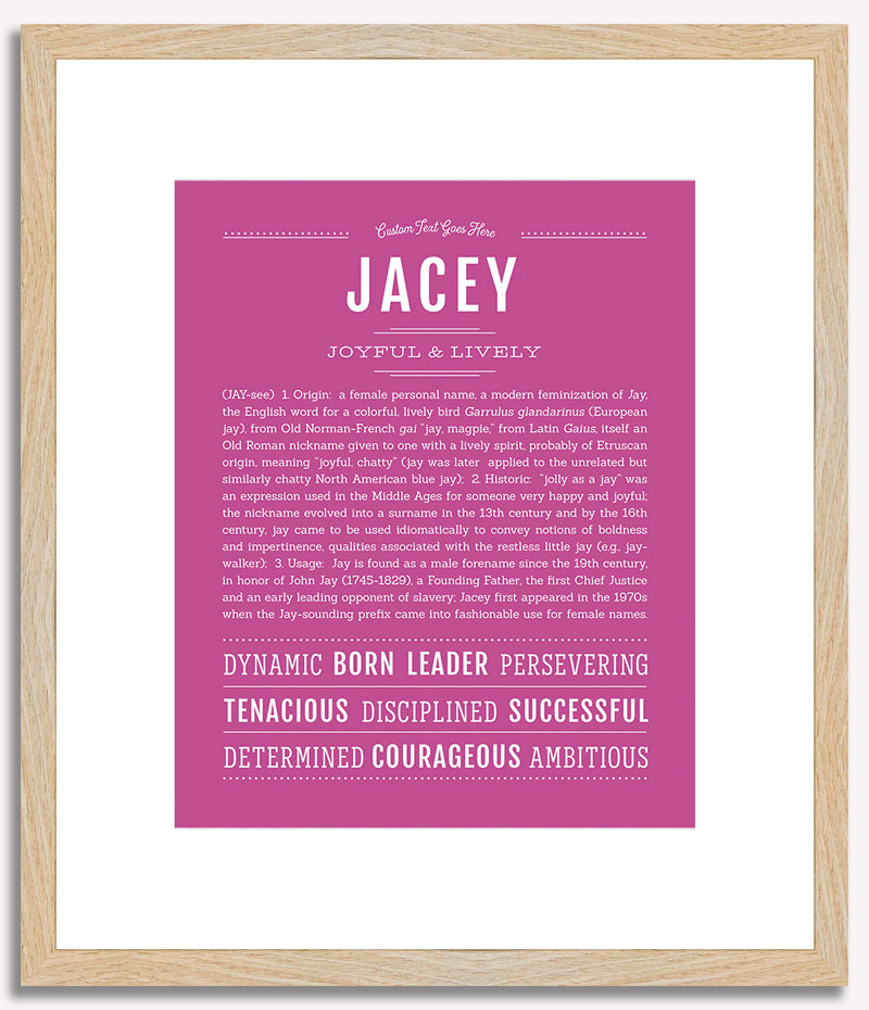 Jacey | Name Art Print