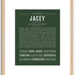 Jacey | Name Art Print