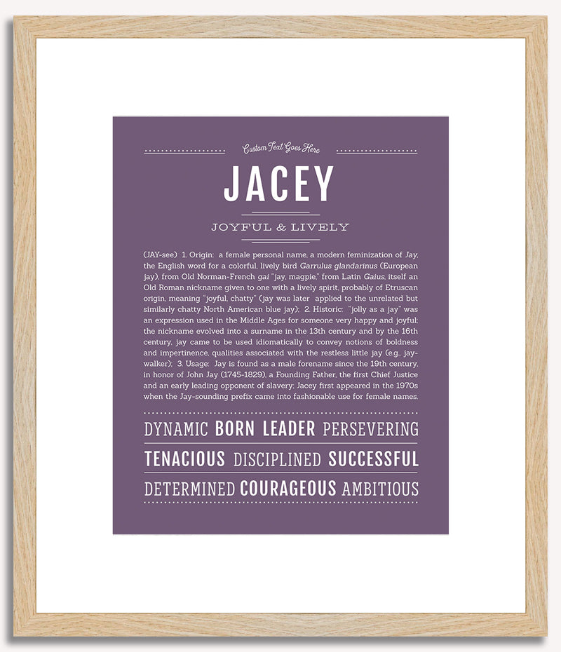 Jacey | Name Art Print