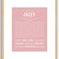 Jacey | Name Art Print