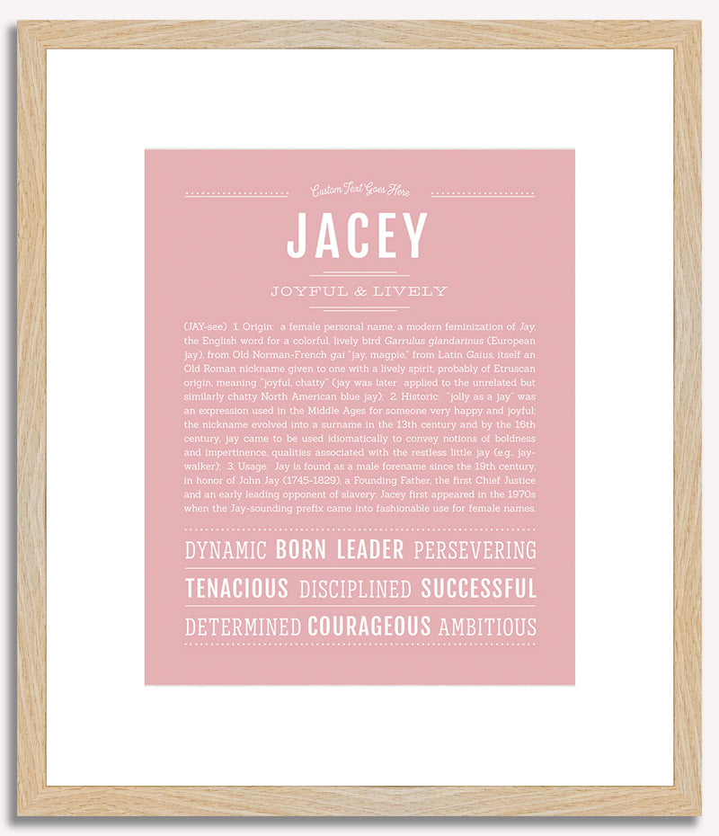 Jacey | Name Art Print