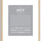 Jacey | Name Art Print