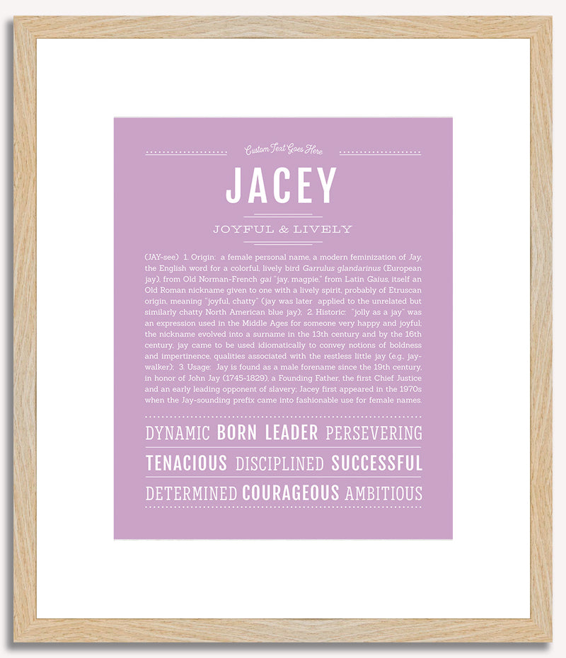 Jacey | Name Art Print