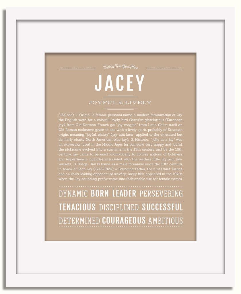 Frame Options | Tan | White Frame, Matted