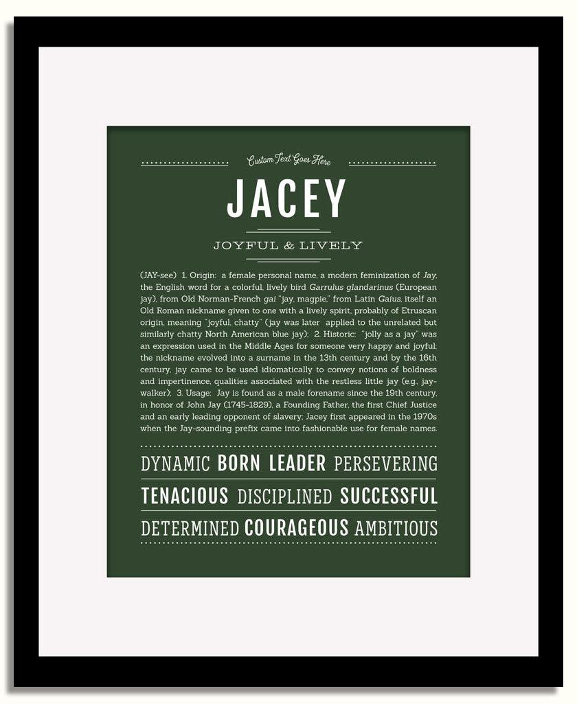 Frame Options | Deep Forest | Black Frame, Matted