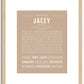 Jacey | Name Art Print