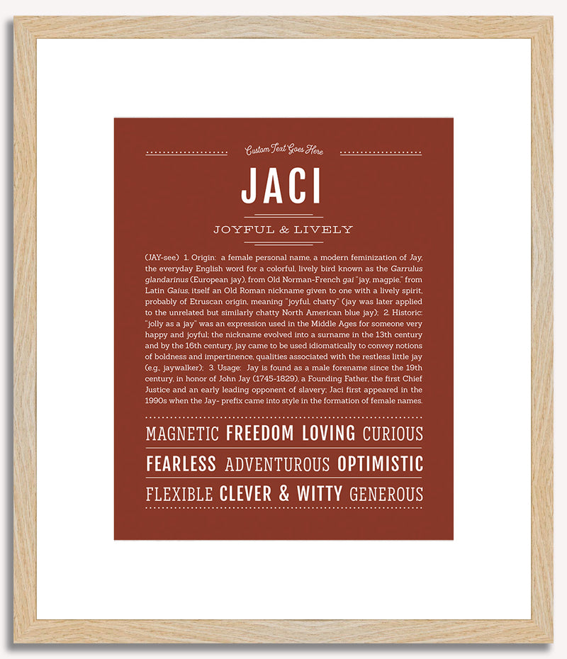 Jaci | Name Art Print