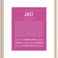 Jaci | Name Art Print