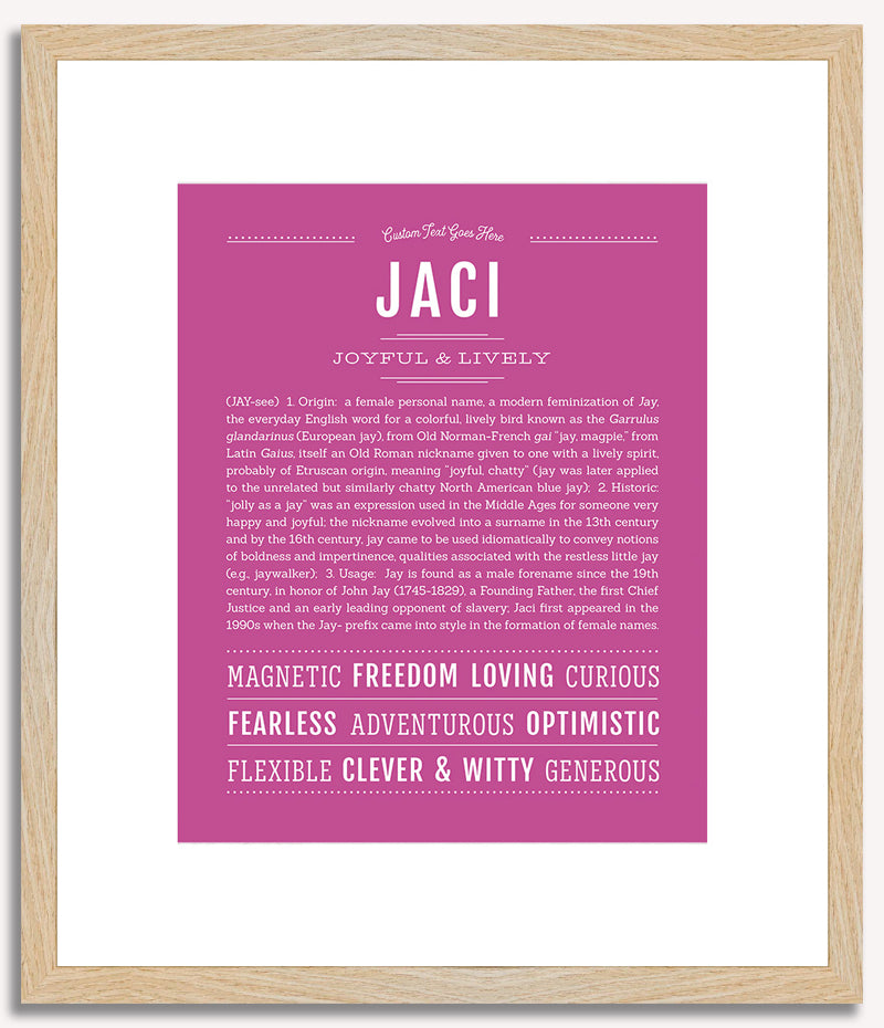 Jaci | Name Art Print