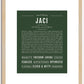 Jaci | Name Art Print