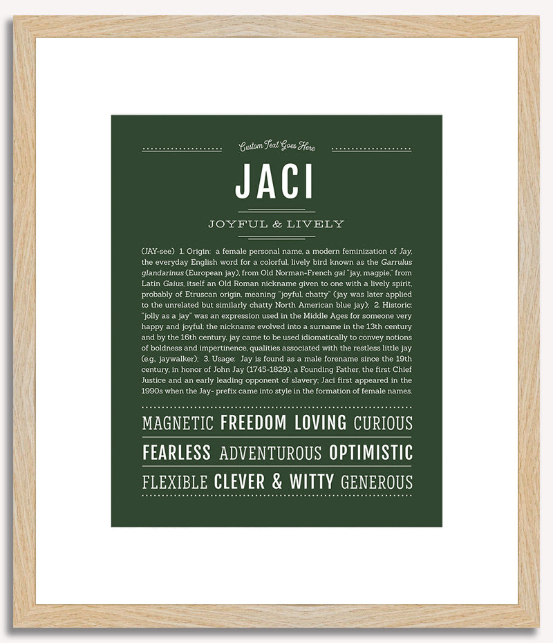 Jaci | Name Art Print