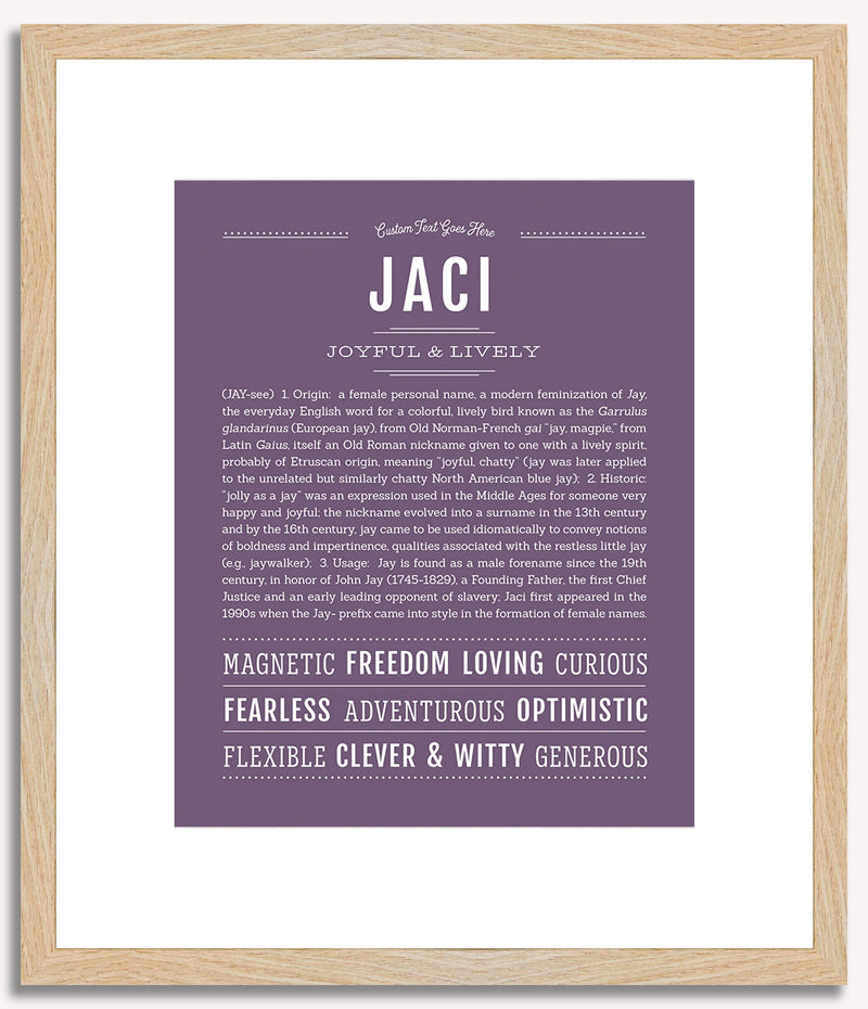 Jaci | Name Art Print