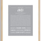 Jaci | Name Art Print