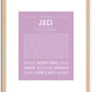 Jaci | Name Art Print