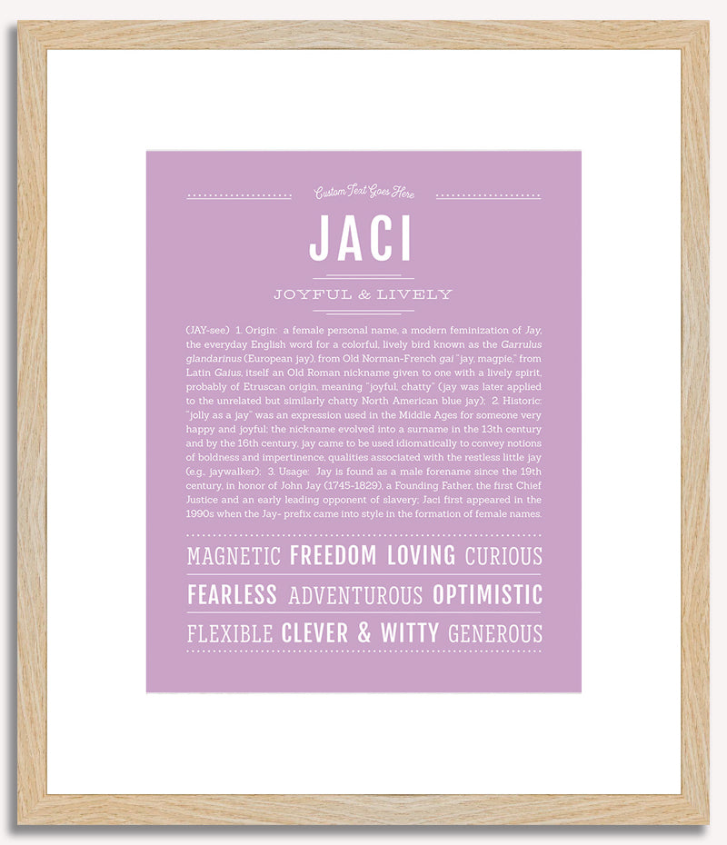 Jaci | Name Art Print