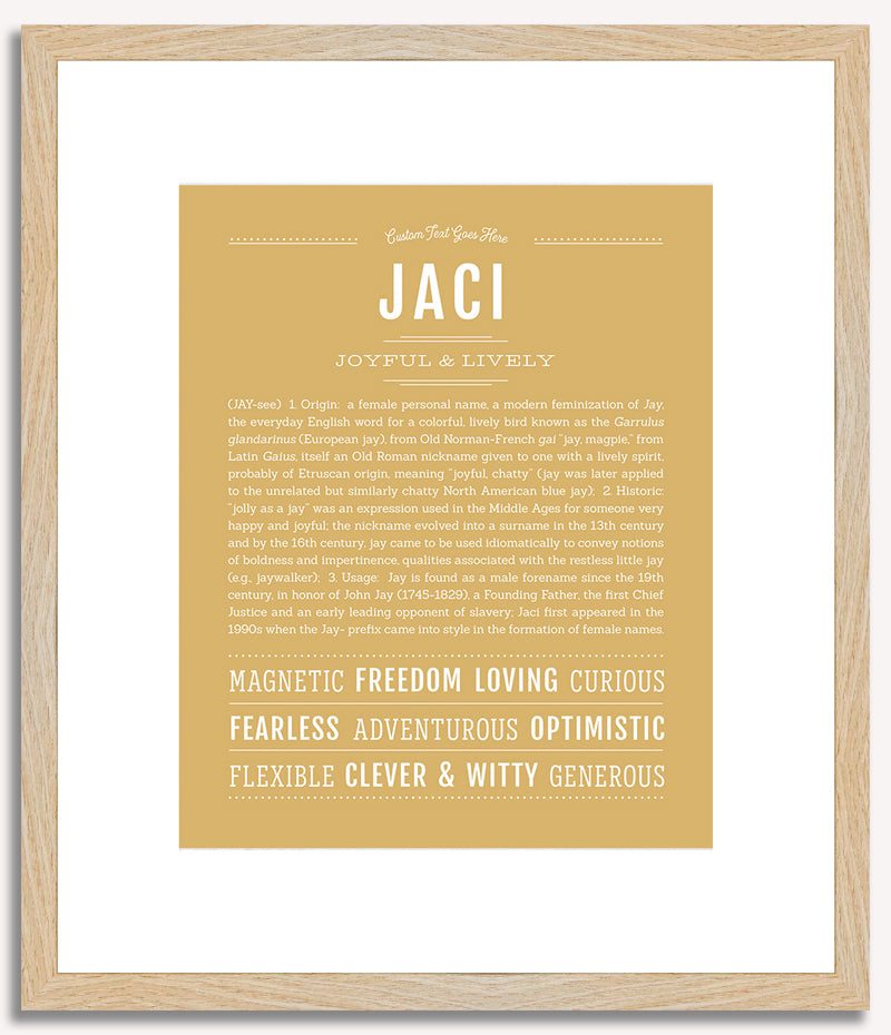 Jaci | Name Art Print