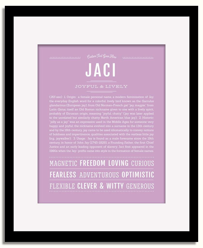 Frame Options | Lilac | Black Frame, Matted