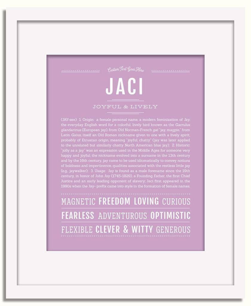 Frame Options | Lilac | White Frame, Matted