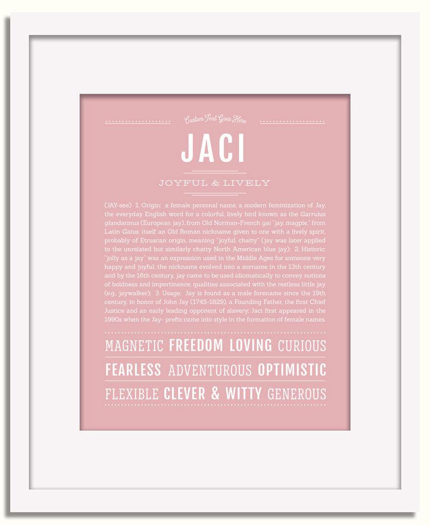 Frame Options | Dusty Rose | White Frame, Matted