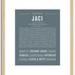 Jaci | Name Art Print