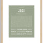 Jaci | Name Art Print