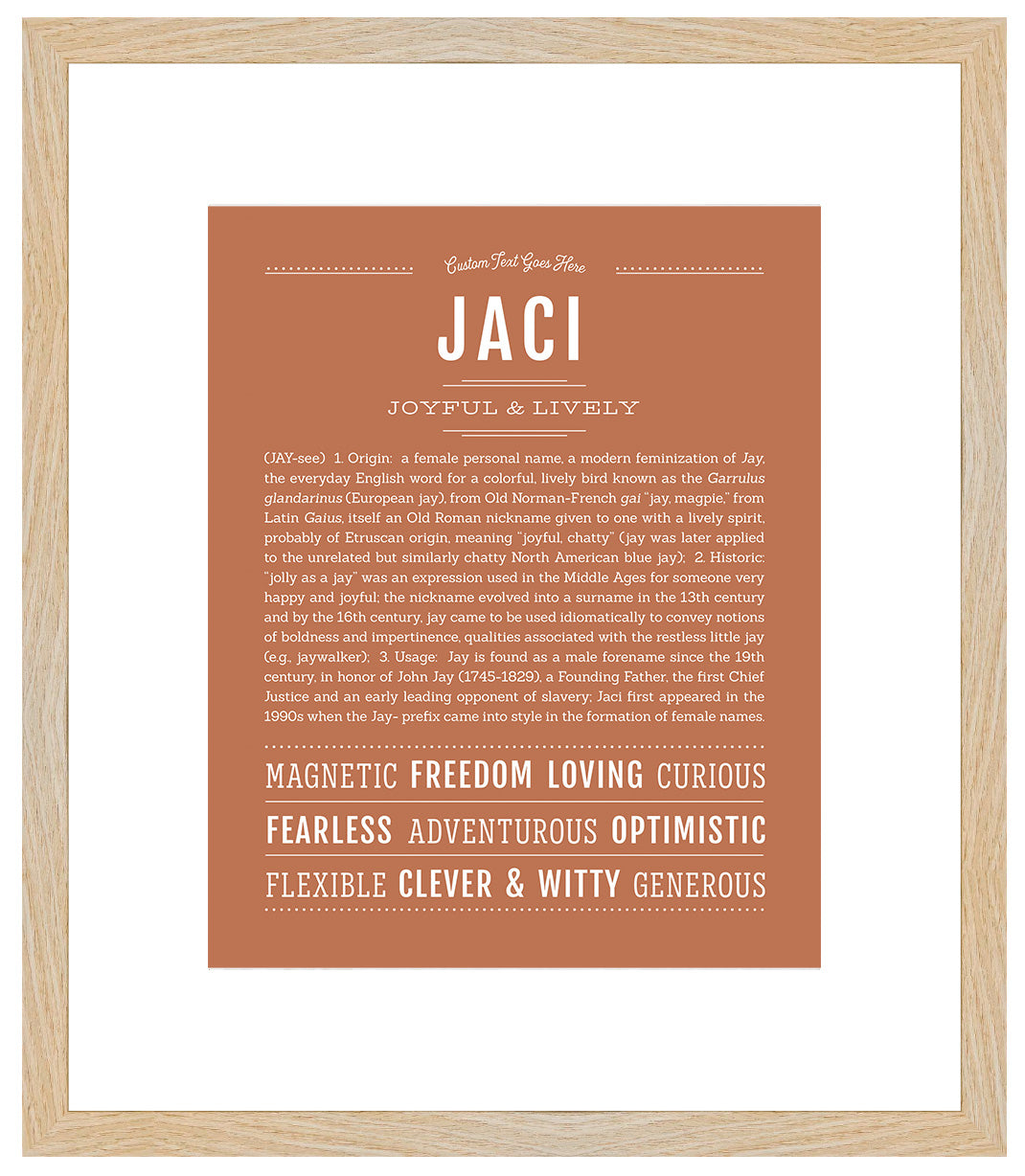 Jaci | Name Art Print