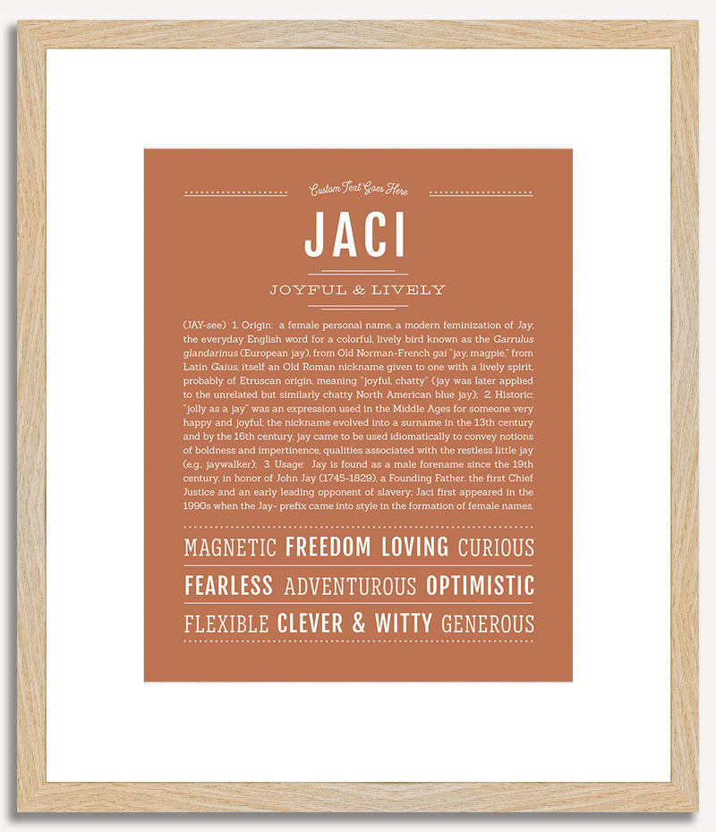 Jaci | Name Art Print