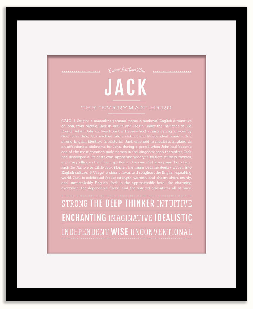 Frame Options | Dusty Rose | Maple Frame, Matted