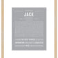 Jack | Name Art Print