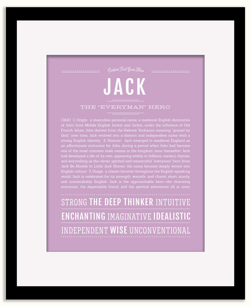 Frame Options | Lilac | Maple Frame, Matted