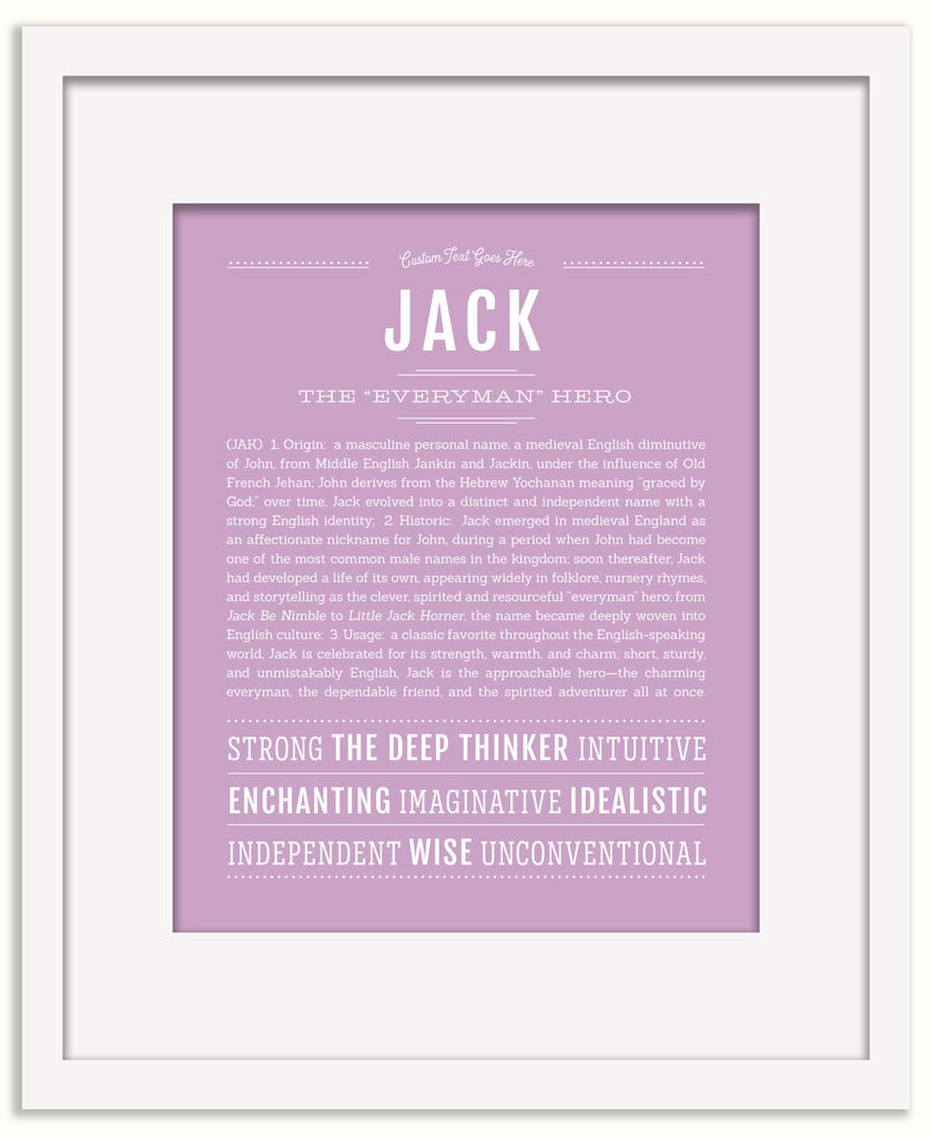 Frame Options | Lilac | Black Frame, Matted