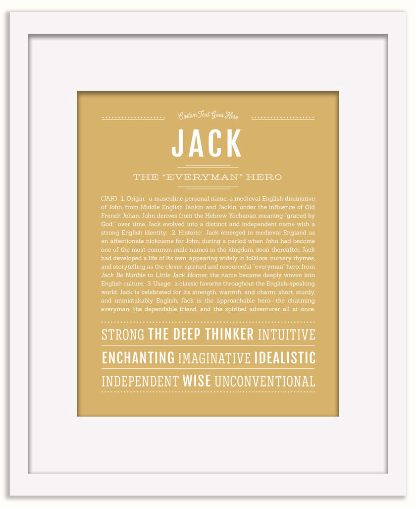 Frame Options | Matte Gold | Black Frame, Matted