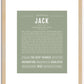 Jack | Name Art Print