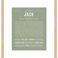 Jack | Name Art Print