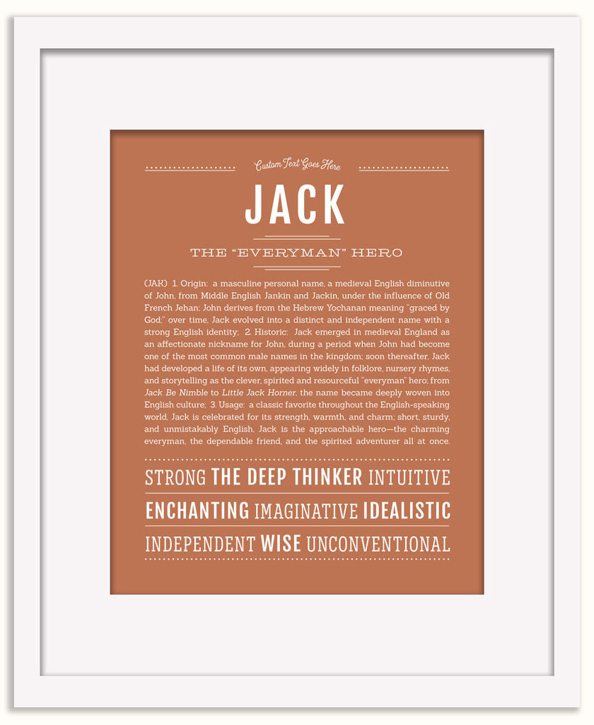 Frame Options | Terra Cotta | Black Frame, Matted