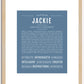 Jackie (female) | Name Art Print