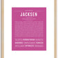 Jacksen | Name Art Print