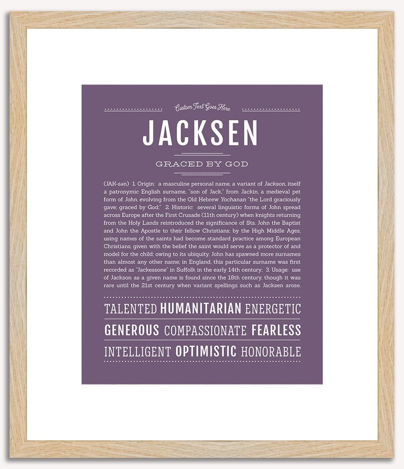 Jacksen | Name Art Print