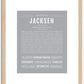 Jacksen | Name Art Print