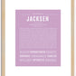 Jacksen | Name Art Print