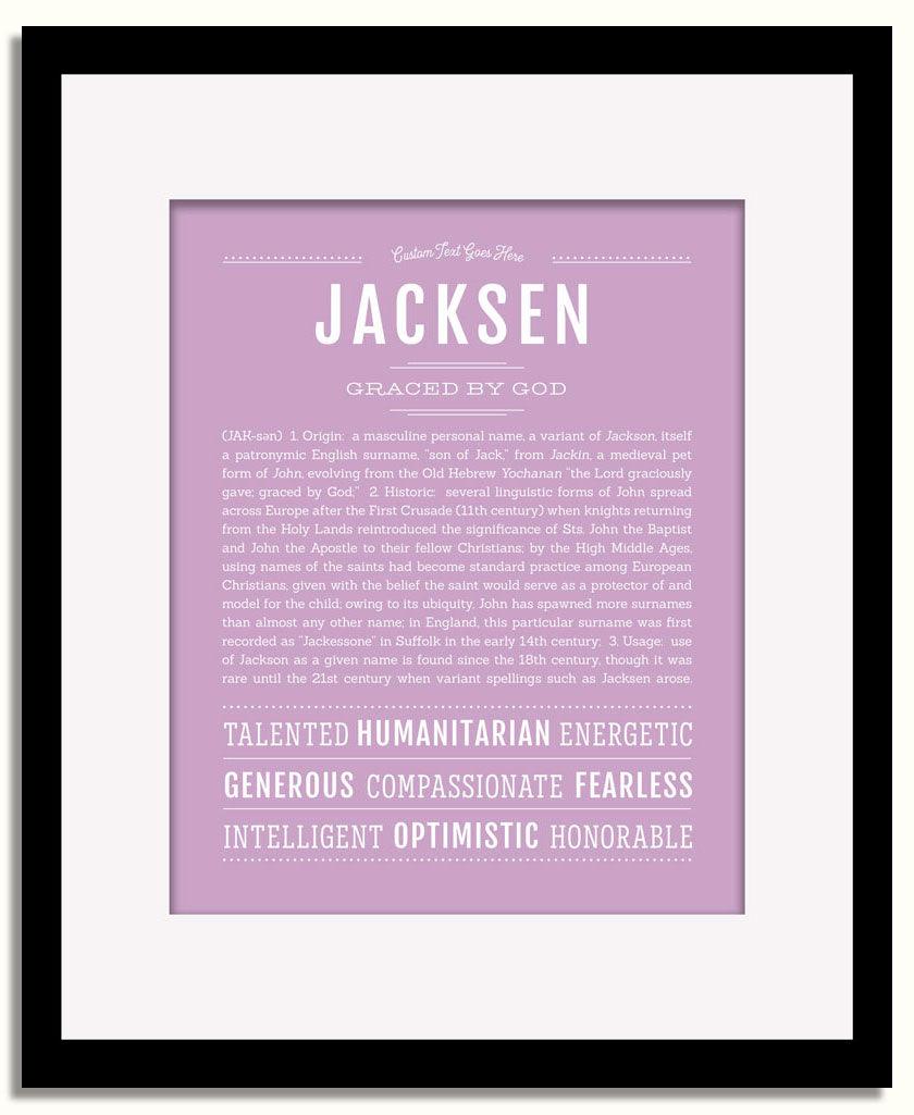 Frame Options | Lilac | Black Frame, Matted