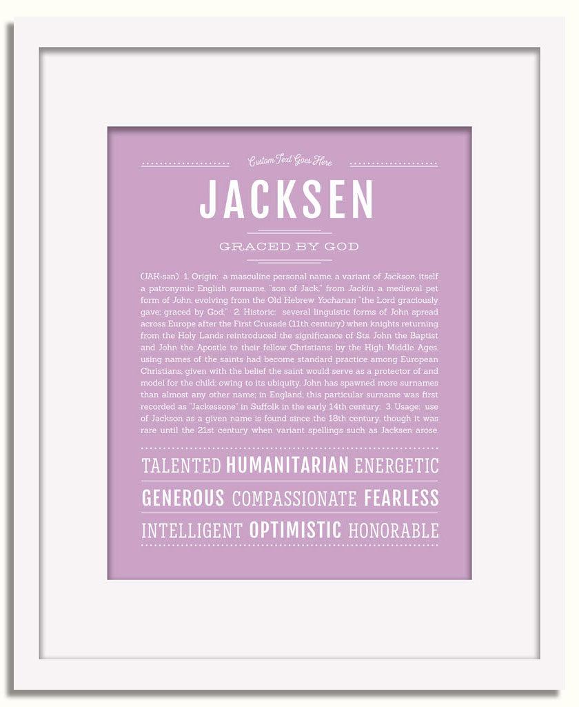 Frame Options | Lilac | White Frame, Matted