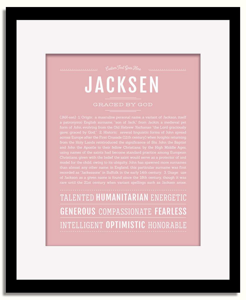 Frame Options | Dusty Rose | Black Frame, Matted