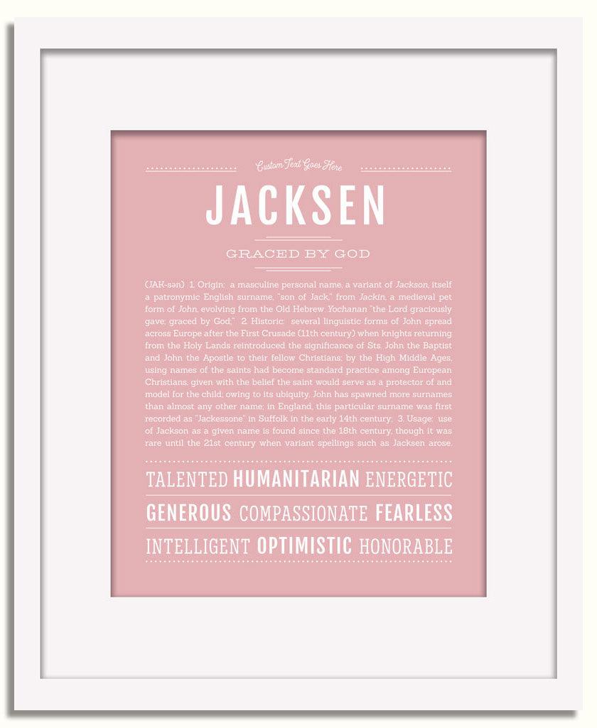 Frame Options | Dusty Rose | White Frame, Matted